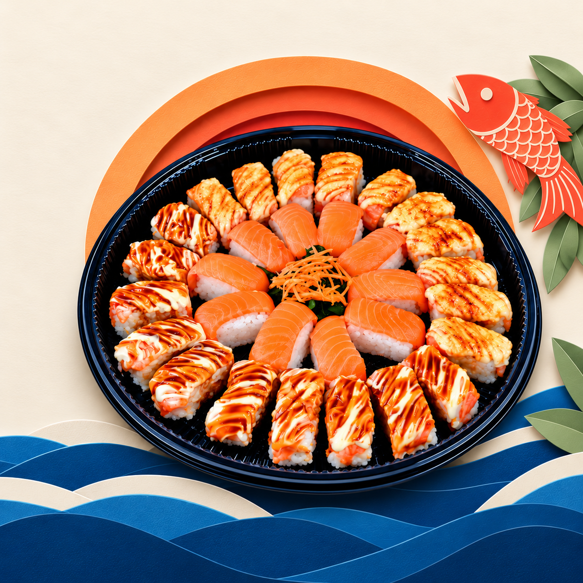 Mr Katsu sushi platter