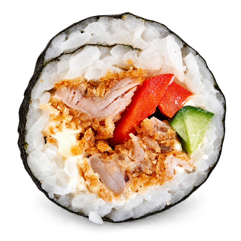 katsu chicken cream cheese roll