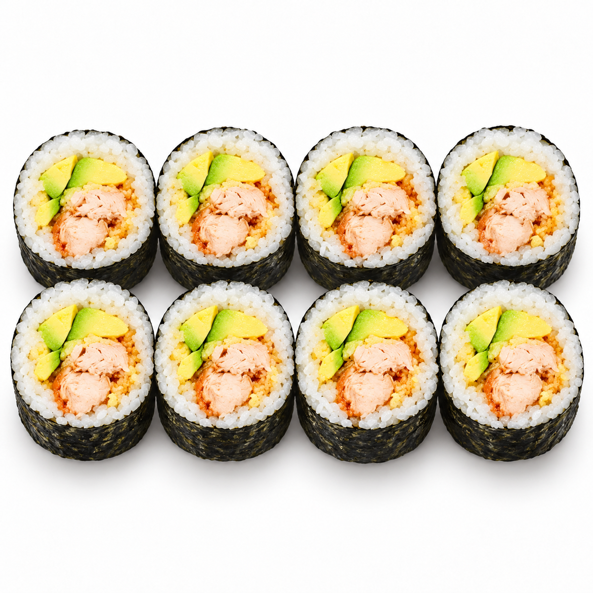 Crispy Chicken Avocado Sushi Roll