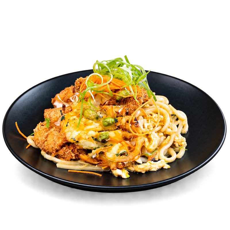 Crispy Chicken Fried Udon Noodles